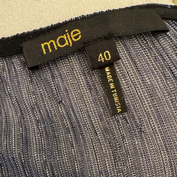 Maje Navy Midi Dress - Picture 7 of 12